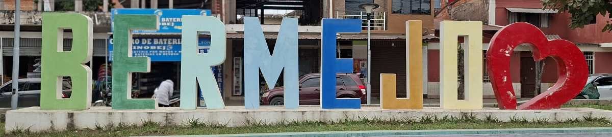 Bermejo sign on Av Bolivar