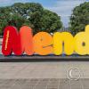 Mendoza sign in the Plaza Independencia