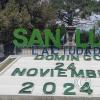 San Luis sign in Plaza San Martin at 9 de Julio