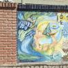Mural in front of School Faustino Suarez Arnez