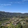 View from a hill above the town