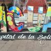 city name sign in the Plaza de Armas