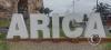 Arica sign in Av. Pedro Montt at Calle Carlos Condel y Plaza Vicuña Mackenna