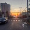 Sunset from Calle Jose Miguel Carrera y Calle Barros Arana