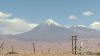 Volcano Licancabur northeast of San Pedro on the Chile-Argentina border viewd from Calle Ignacio Carrera Pinto y Calle Lascar