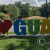 Guamo city name letters at Carrera 6 and San Luis-Guamo entrance