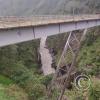 View of the bridge over the Rio Pastaza