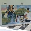 Mural on the side of the El Colibre building