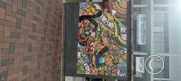 Mural in front of the Ethno-Archaeological Museum
