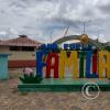 Parque de la Familia name sign at Sucumbios