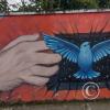 Mural on 8 de Diciembre near Maria Troncatti