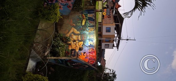 Mural at Rio Yantzaza malecon