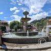 The fountain in the Plaza de Armas
