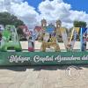 City name sign in the Plaza de Armas (2)