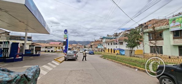 Calle Ayahuayco at the bottom of the stairs