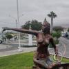 Sculpture at the Malecon between Calle Alfonso Ugarte y Calle Pedro Flores