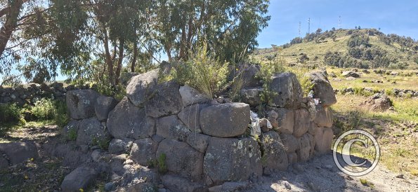 Pre-Inca collapsed funerary tower