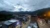 View from the pedestrian overpass at the stairs down from Jiron Lima to Av. Chanchamayo