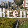 District Brena sign at Plazuela Pedro Ruiz at Jiron Loreto y Jiron Pedro Ruiz Gallo y Av. Mariano Cornejp