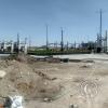 A new plaza being built near DEMUNA - MAJES - centro de conciliación - an area with no names for the roads