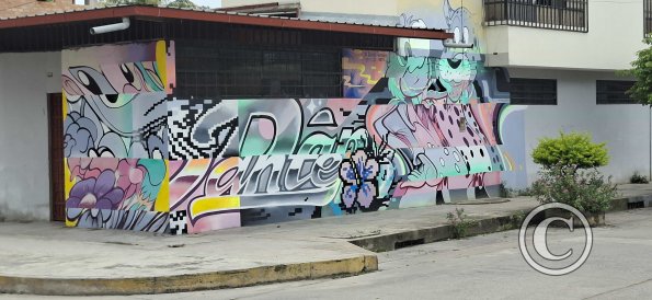 Mural at Jiron 20 de Abril and Jiron Bolivar