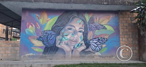 Mural at Jiron Santa Maria and Jiron 20 de Abril