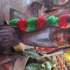 Restaurant mermaid statue at Puerto Tahuishco (2)