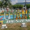 Town name sign, Luyando is the District that Naranjillo is located in