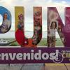 City name sign at the pier at Jiron Luis Banchero Rossi