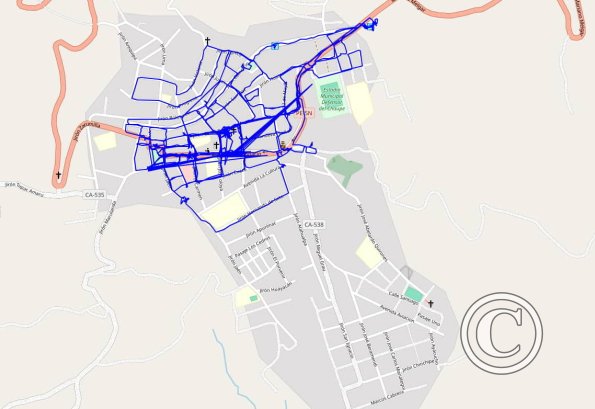 San Ignacio 2023 walking route