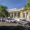 Banco de La Republica at the corner of Av. Sarandi y Calle Monsenor Jacinto Vera alongside the Plaza General