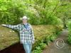 hoh rain forest - chip standing next to 200ft long log